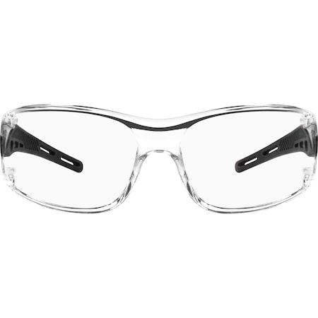 Ironwear Safety Glasses with UV Blocking Anti Fog Polycarbonate Lens, Black, Clear 3125-B-C/A