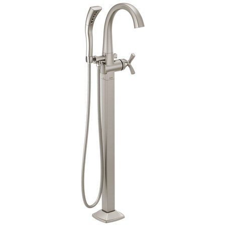 Delta Stryke Single Handle Floor Mount Tub Filler Trim T47776-SSFL