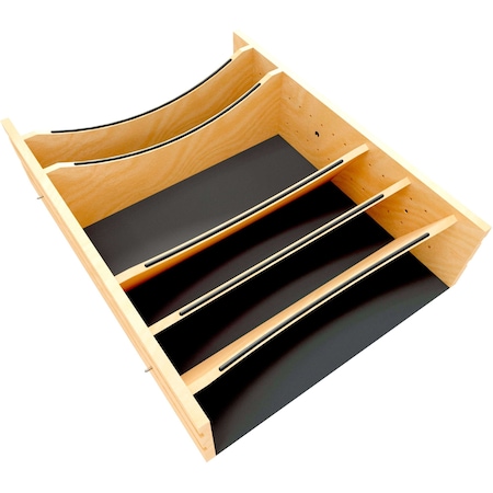 Revashelf Divider 25-1/4in W 5-31/32inH Wood/Black F/ Deep Drawers Craftsman 4WDIVCC-30MB-1