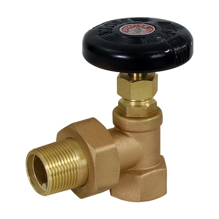 Everflow FIPxMale Heavy Duty Hot Water Steam Radiator Valve 1" HWV-T001