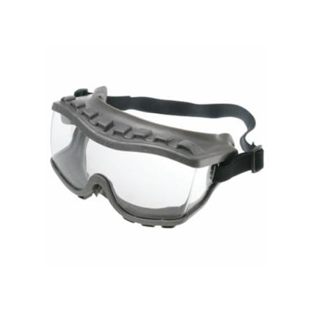 Uvex Strategy Goggles, Clear/Gray, Uvextra Antifog Coating, Fabric, Indirect Vent 763-S3815