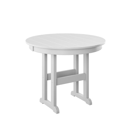 Polybird 38" ROUND TABLE "COUNTER HEIGHT"      WHITE POLYBIRD P15-C