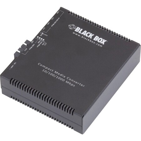 Black Box Black Box Media Converter, Ethernet to Multimode Fiber SC, 10/100/1000 Mbps LGC5151A