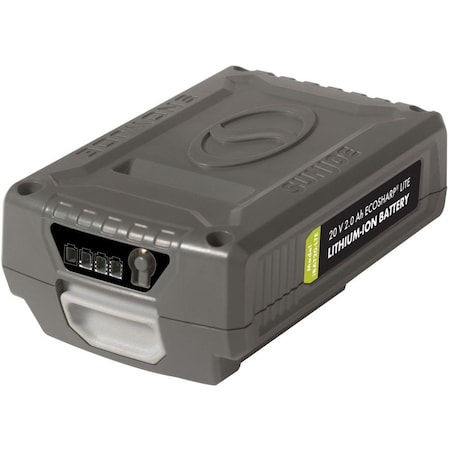 Snow Joe LITE Lithium-Ion Battery, 20V, 2.0 Ah IBAT20-LTE