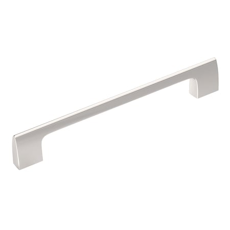 Amerock Riva 6-5/16 in 160 mm Center-to-Center Polished Nickel Cabinet Pull BP55368PN