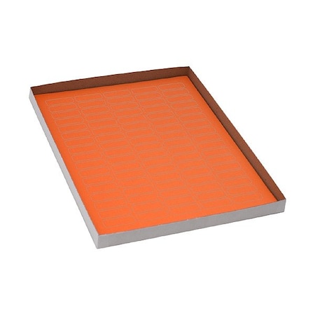 Zoro Select Cyro Label, Orange, Polypropylene, PK20 GRAING-C59