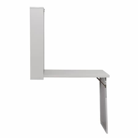 Homeroots 36" Gray Wall Mounted Floating Desk 402080