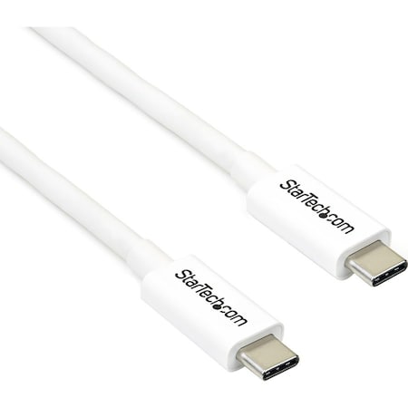 Startech.Com Thunderbolt 3 Cable 2m 20Gbps White TBLT3MM2MW