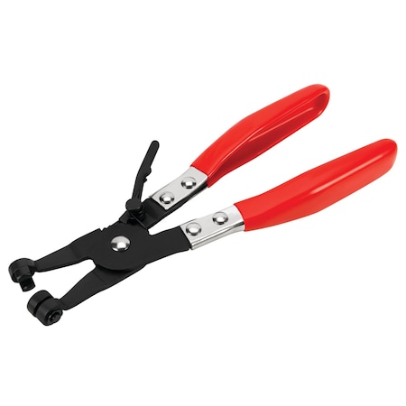 Performance Tool Flat Band Hose Clamp Pliers, Spring Clamp Tool, Locking Ratchet W80654