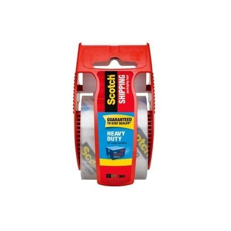 3M Scotch Heavy Duty Shipping Packaging Tape w/ Dispenser, 2" x 800", 1 Roll 142