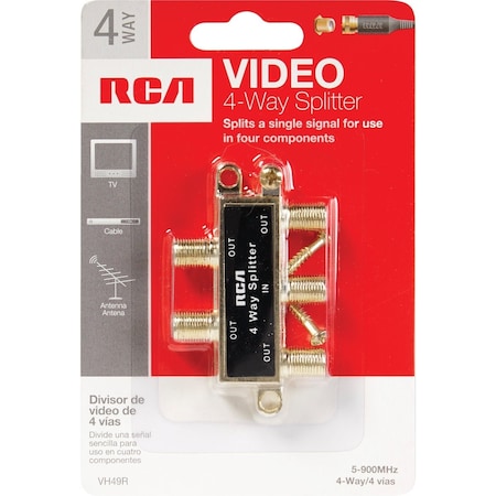 Rca 4-Way Coaxial Splitter VH49R