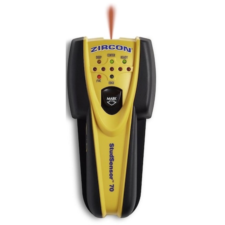 Zircon StudSensor 70 69987 Stud Finder, 9 V Battery, Detectable Material: Metal/Wood 73754