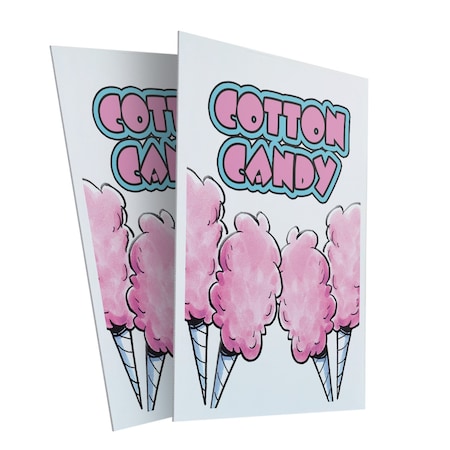 Signmission Cotton Candy, Plastic Signs Only 24 Inch x 36 Inch, Corrugated Plastic, 2PK CSB-2436-2PACK-Cotton Candy
