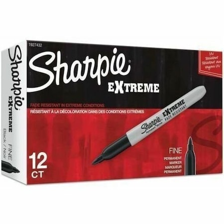 Sanford Black Permanent Marker, Fine Tip 1927432