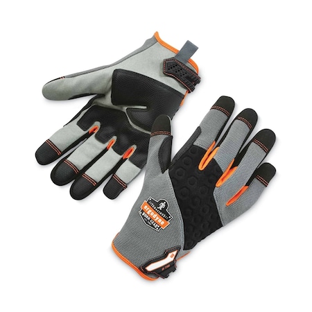Ergodyne ProFlex 710 Heavy-Duty Mechanics Gloves, 9" Long, XX-Large, Gray, Pair 17046