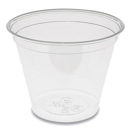Happyholidays 9 oz Recycled Plastic Cold Cup, Beige & Clear HA3204950