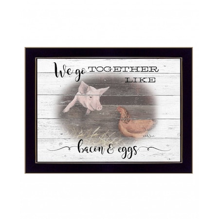 Homeroots We Go Together 3 Black Framed Print Wall Art 415947