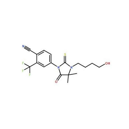 Ak Scientific 4-[3-(4-Hydroxybutyl)-4, 4-dimethyl-5-oxo-2-thioxoimidazolidin-1-yl]-2-(trifluoromethyl)benzonitrile 6064AJ-1mg