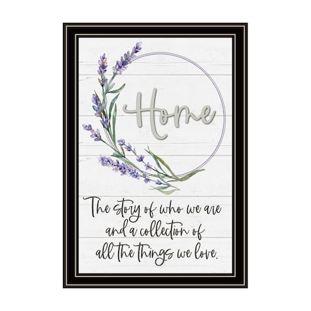 Homeroots Home a Circle of Love Black Framed Print Wall Art 529655