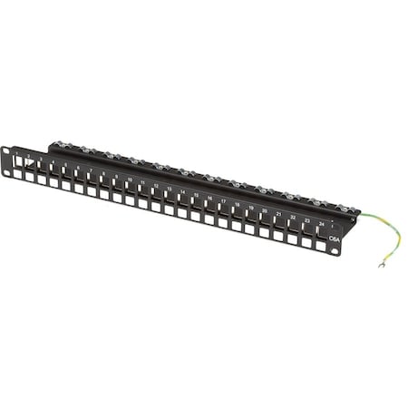 Black Box Modular Patch Panel with Built-in Cable Management - 24-Port, RJ45 JPMT700A