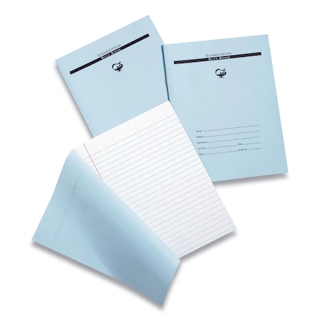 Pacon Examination Bluebook, Wide/Legal Rule, Blue Cover, 10 8.5 x 7 Sheets PBB788