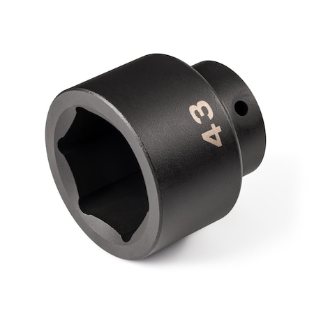 Tekton 1/2 Inch Drive x 43 mm Shallow 6-Point Impact Socket SID22143