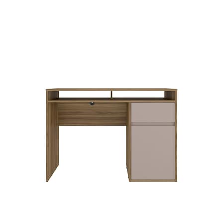 Homeroots 43" Walnut Wood Computer Desk 723765