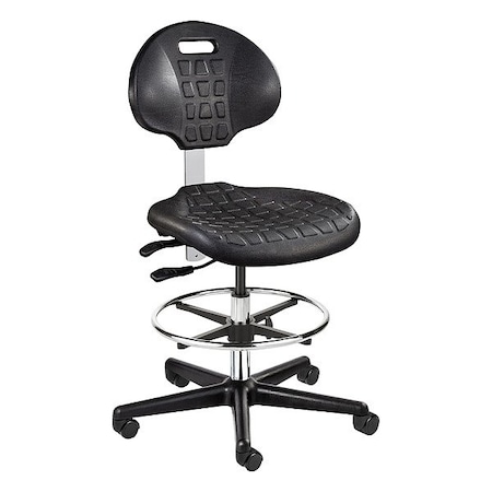Bevco ISO 4 Tall Poly Tilt Chair w/Casters 7501C1-BLK-3850S/5