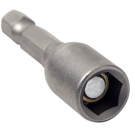 Vulcan Magnetic Nutsetter, 7/16 in Drive, Hex Drive, 1-3/4 in L, 1/4 Quick Change in Shank 111461OR