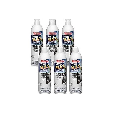 Chase Products Vista Max Windshield Cleaner net 19 oz. Can, 6PK 5124-6