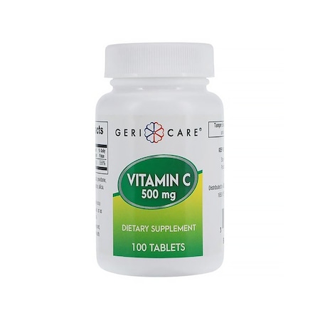 Geri-Care Vitamin C Supplement Tablets 500mg, 100PK 57896084101