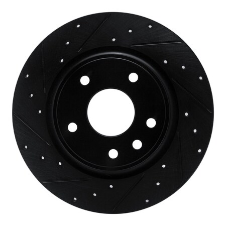 Dynamic Friction Co DFC Brake Rotor - Drilled and Slotted - Black 633-39030L