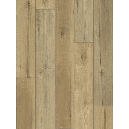 Proselect Design ProFloor Flooring Plank, 48 in L, 7 in W, Stone Plastic Composite/Vinyl, Orleans Timber, 12PK PF804