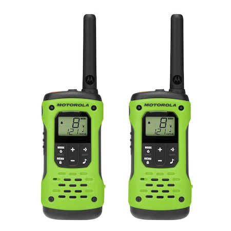 Motorola Solutions T600 35 Miles Waterproof Two-way Radio Green, 2PK T600-C