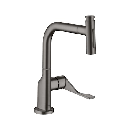 Axor Citterio Kitchen Faucet Select 2-Spray Pull-Out with sBox, 1.75 GPM in Brushed Black Chrome 39862341