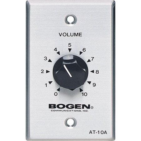 Bogen ATTENUATOR - ADJUSTS LOUDSPEAKER OUTPUT LEVELS ON 25V AND 70V SYSTEMS; CONTROLS AT10A