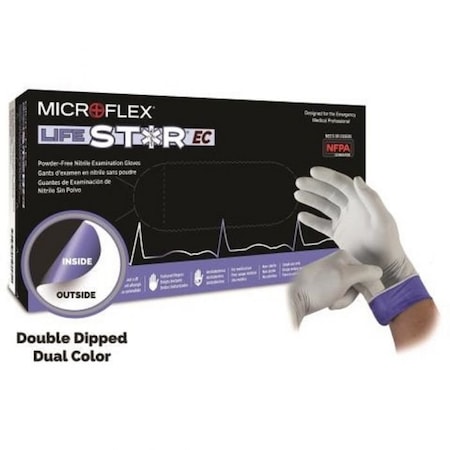 Ansell Healthcare Products Microflex LifeStar EC Exam Gloves, Medium, 100 Gloves per Box, 100PK 036975-M