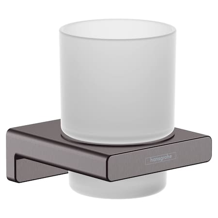 Hansgrohe AddStoris Tumbler in Brushed Black Chrome 41749340
