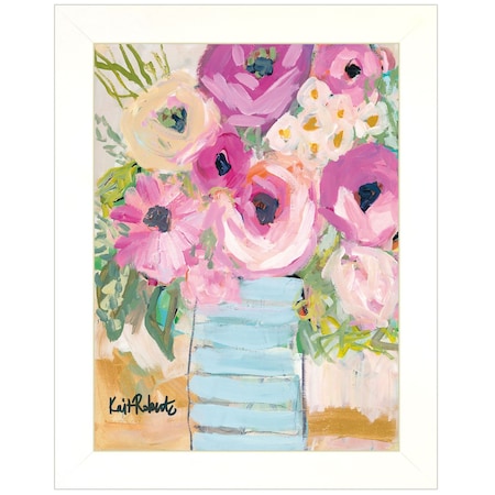 Homeroots Grannys Visit White Framed Print Wall Art 415379