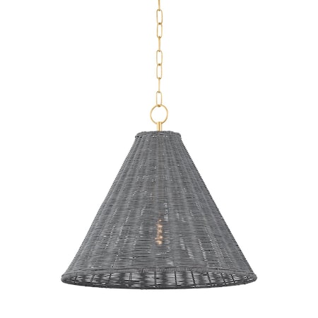 Mitzi The Lifestyled Co X Destiny 1 Light Pendant 12 In. Aged Brass H825701-AGB