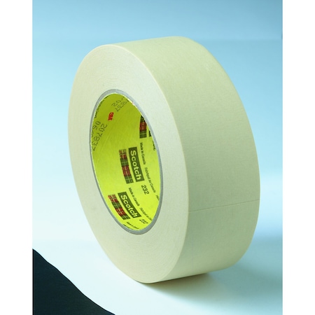 3M Painter's Tape, 72 mm W x 55 m L, 6.3 mil Thick, Tan, Rubber Adhesive, 12 PK 232