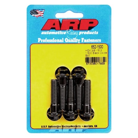Arp 652-1500 0.37-16 x 1.5 in. 6 Point Bolt Kit - Set of 5, 5PK ARP652-1500