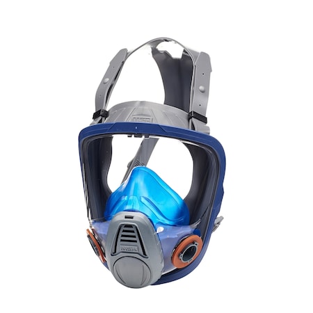 Msa Safety Full Face Respirator, Advantage 3200, Bayonet, Rubber Harn, Medium 10028995