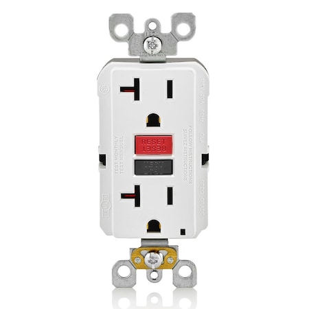 Leviton GFCI Receptacle, Non-Tamper Resistant Duplex, 15 Amp, 125 Volt, 5-15R NEMA GFNT1-RW