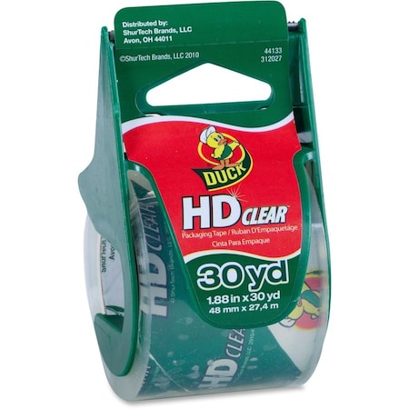 Duck Brand HD Clear Packaging Tape, 29.97 yd Length x 1.89in Width, Clear, Acrylic, 1 Roll 285896