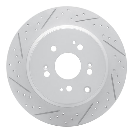 Dynamic Friction Co DFC Geoperformance Rotor - Drilled and Slotted 830-59054L