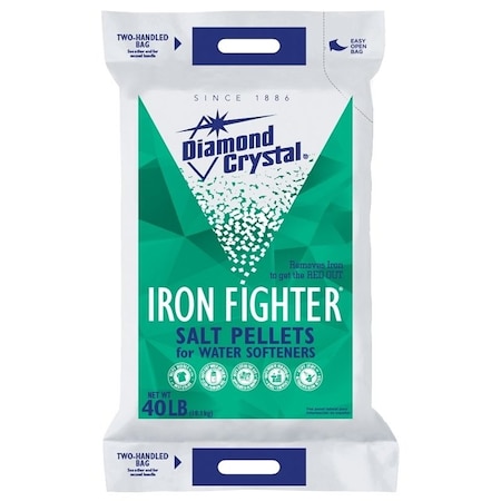 Cargill Diamond Crystal Iron Fighter 100012408 Salt Pellets, 40 lb Bag 100012408