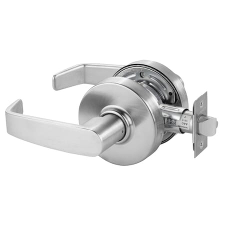 Sargent Grade 2 Exit/Communicating Cylindrical Lock, L Lever, Non-Keyed, Satin Chrome 28-7G15-3 LL 26D