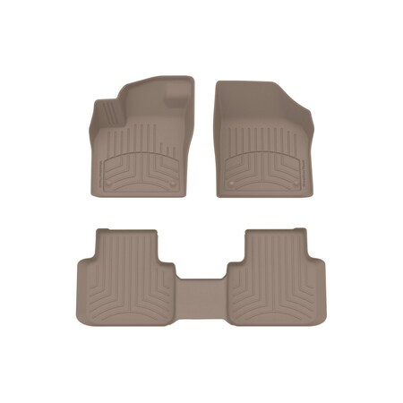 Weathertech Tan, Front and Rear FloorLiner HP 451084-1-4IM