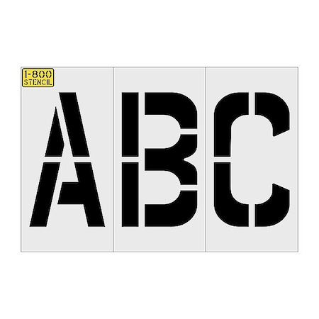 Rae IndividualStencil, LetterSet, LDPE, 30pcs 1800-116-8165